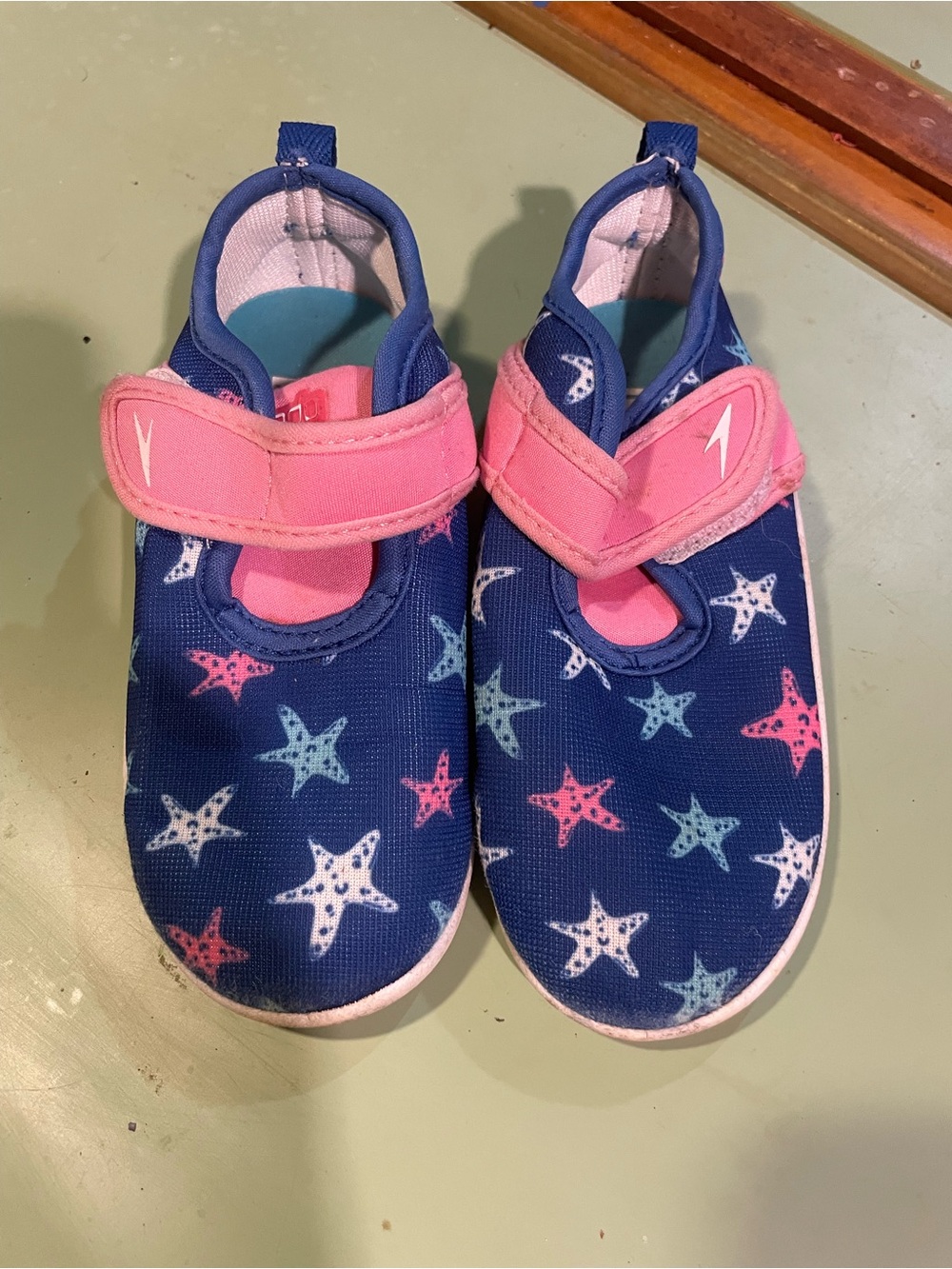 Speedo Navy and Pink Starfish Kids Water Shoes